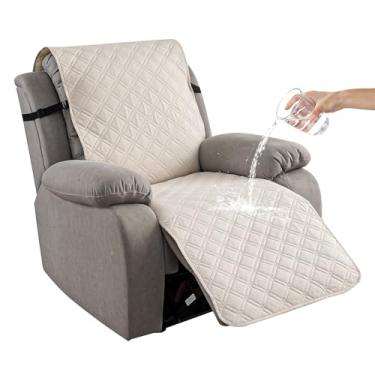 Imagem de YUEANG Capas para cadeiras reclináveis, superdimensionadas, à prova d'água, 100%, capas para poltronas reclináveis, antiderrapantes para animais de estimação, capas de móveis para sala de estar, capa