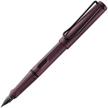 Imagem de LAMY Caneta-tinteiro escarlate safari com aderência ergonômica e ponta de aço polido no tamanho B - ideal para qualquer escrita e caligrafia - incluindo cartucho azul LAMY T 10 - Destro