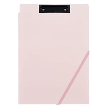 Imagem de Kokuyo Prancheta fólio, pasta de prancheta rosa A4 com capa de armazenamento versátil. Organizador de documentos com elástico, suporte de perfil de enfermagem para armazenamento duplo com