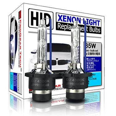 Imagem de ProGear Tech Lâmpadas de substituição de farol de xenon HID D2S D2R 4300K padrão OEM 35W (pacote com 2)
