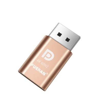 Imagem de FUERAN DP - Emulador de Display DisplayPort EDID Plugue Emulador 4K (compatível Headless 4096x2160@60Hz)