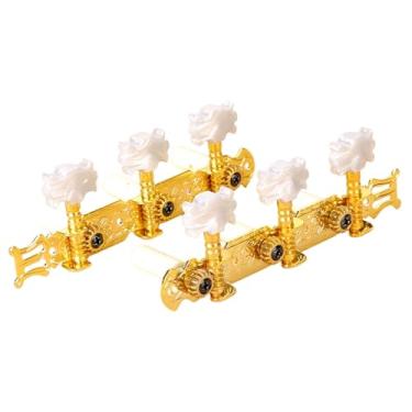 Imagem de YIJU 2 peças de cravelhas de afinação de cordas de guitarra, afinador de tarraxas, botões de cordas de guitarra para violões clássicos, Ouro