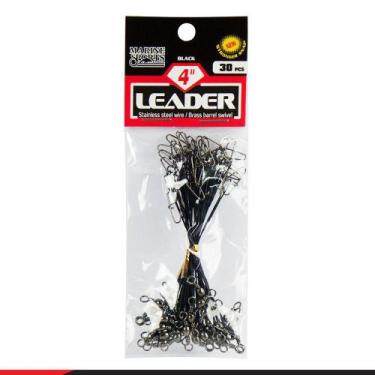 Imagem de Chicote Leader Black Hook Snap Marine Sports Nº4 (10,20cm) - 30 Peças