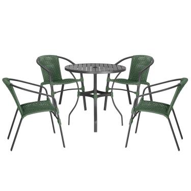 Imagem de 04 Cadeiras Floripa e Mesa Roma Trama 