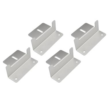 Imagem de Painel Solar Bracket, Suportes de Montagem Em Forma de Liga de Liga de Alumínio Z Com Kit de Parafusos para o Trailer RV Boat, 4pcs, para Painel de 50-150W, Aplicação Ampla