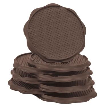 Imagem de COBARYEN Protetores De Móveis Para Cadeiras Camping, Copos Antiafundantes Áreas Externas, Pernas Cadeiras, Areia, Gramado Ou Solo Macio (8, Marrom, 5,35 Pol.)