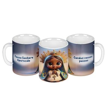 Imagem de Caneca branca católica animação divina (14929)