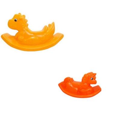 Imagem de Gangorra Dino e unicórnio Brinquedo de Playground Gangorra Infantil Pa