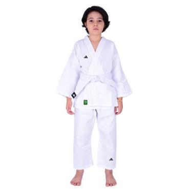 Imagem de Kimono Karate adidas Iniciante K200 2.0 AdiStart Branco Karate Green, 