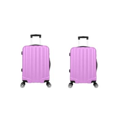 Imagem de Kit Mala De Viagem Abs 2 Peças Adventure E Action Fortt Rosa Mab01-ra