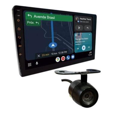 Imagem de Kit central multimidia roadstar 9 pol rs915br android carplay + câmera