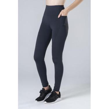 Imagem de Mulher Elástica Sport Legging Confort Bolso Preta - Mulher Elastica, P
