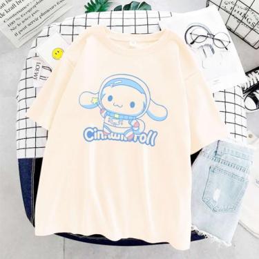Imagem de Camiseta Fofa Cinnamoroll Unissex - sneko, Offwhite, XG