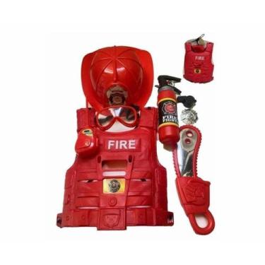 Imagem de Kit de Bombeiro Resgate com Acessórios Brinquedo Infantil - DDG TOYS