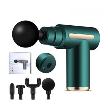 Imagem de Pistola Massageadora Elétrica para Liberação Miofascial - Massageador Profissional em Produtos de Massagem e Relaxamento Muscular(Verde)