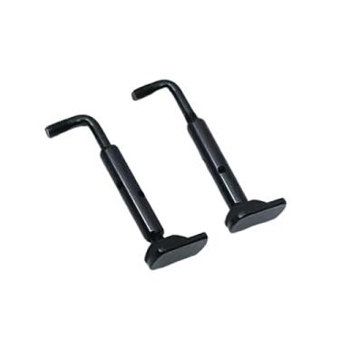 Imagem de Colaxi 2 peças 4/4 parafusos de fixação para apoio de queixo de violino hardware profissional acessórios de violino resistentes substituição de metal fácil, Preto