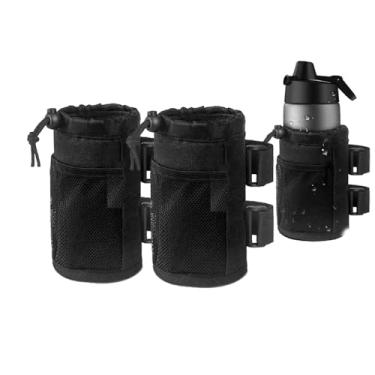 Imagem de LNtech [Pacote Com 2] Porta-Copos Para Bicicleta, Scooter E Cadeira De Rodas, Andador Garrafa Água, Carrinho Golfe Praia, Acessórios Universais Bebidas Trava Cordão Bolso Rede