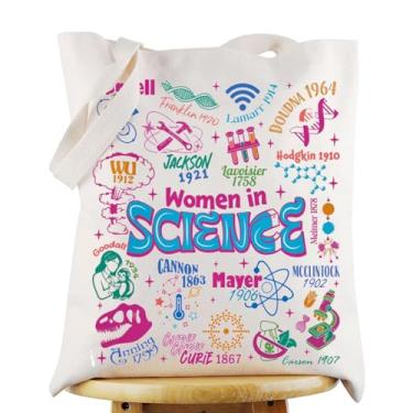 Imagem de G2TUP Science Lab Tech Tote Bag Science Lover Gift Welcome In Science Bolsa de ombro Biologia Química Presentes para professores (Science TG)
