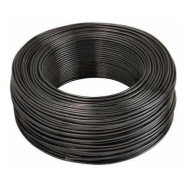 Imagem de Rolo de Fio Cabo Elétrico  Auto Flexível 6MM Preto100 metros