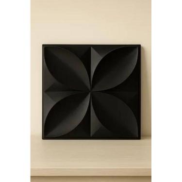 Imagem de Revestimento 3D Parede Placa Pvc 30X30Cm Kit 25Un + Fita 3M