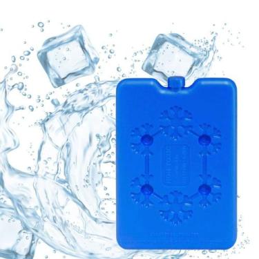 Imagem de Placa de Gelo Reutilizável Retangular para Lancheiras e Bolsas Térmica
