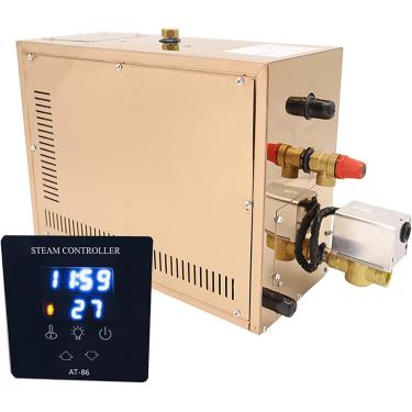 Imagem de Gerador De Vapor Para Spa Doméstico - Vaporizador De Banho De Sauna Com Display Digital Led E Controle De Tempo, Ideal Para 4m³, 12KW/380V