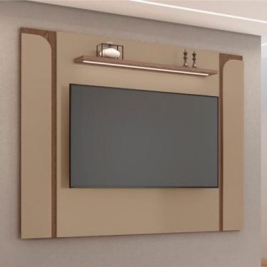 Imagem de Painel Maresias Suspenso TV até 75 com LED e Prateleira - BECHARA, Fen