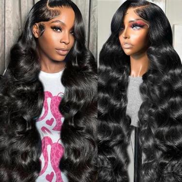 Imagem de Perucas frontais de renda Neailrtise Body Wave 66 cm de cabelo humano 