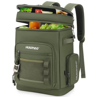 Imagem de Mochila Cooler Hulongo 30L impermeável verde à prova de vazamentos