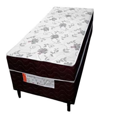 Imagem de Unibox Solteiro Santorini 88x188xcm Ortopédico Topazio, Marrom