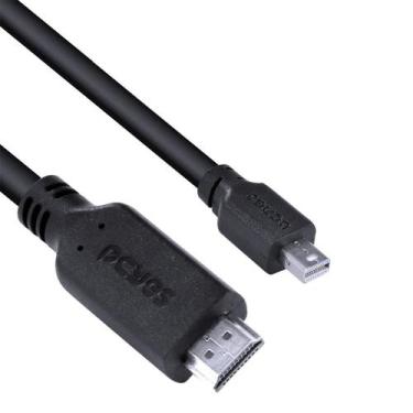 Imagem de Cabo Mini Displayport Macho Para Hdmi 2.0 Macho 2 Metros - Pcyes