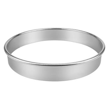 Imagem de Cortador de biscoito redondo de 28 cm – molde de anel de pastelaria de pizza de aço inoxidável para pizzas profundas, bolos de mousse, donuts