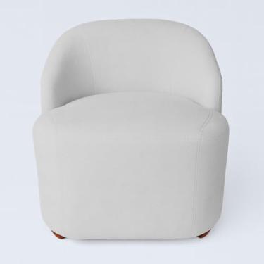 Imagem de Poltrona Resistente Moderna para Escritório Confortável Sala de Reunião Tecido Bouclé MOBLAN decor (Cinza claro)