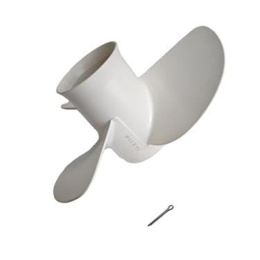 Imagem de SLSRPMT Hélice 14 X 11-K Pitch para motor de popa Yamaha 50 60 70 75 80 85 90 100 115 130 HP motor barco motor hélice de alumínio 6E5-45954-00-00 6E5-45954-00-EL 15 dentes estriados RH