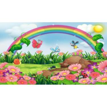 Imagem de Painel De Lona Jardim Encantado - Fabrika de Festa, 400x300cm