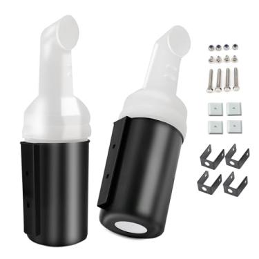 Imagem de DIYOLFALL Garrafa de areia para carrinho de golfe com suporte para carro clube EZGO Yamaha (universal), garrafa de areia e semente com suporte à prova de chocalho, 2 peças