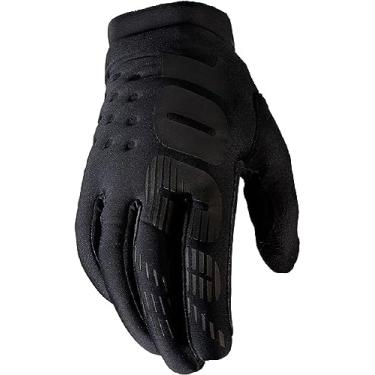 Imagem de 100% BRISKER Luvas de motocross e mountain bike para clima frio - Equipamento de proteção de corrida MTB e MX Powersport de inverno quente