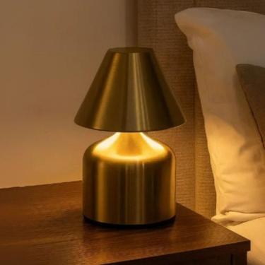 Imagem de Mini Luminária Mesa USB Portátil Abajur LED Recarregável Luz Ambiente 