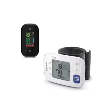 Imagem de Aparelho de Medir Pressão Onron + Oxímetro De Pulso