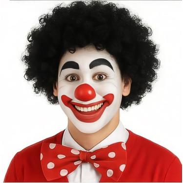 Imagem de Pacote com 2 perucas afro engraçadas de palhaço encaracolado, perucas arco-íris, peruca colorida de palhaço, peruca afro louca, tema discoteca dos anos 70 e 80 para jovens adultos, mulheres, homens