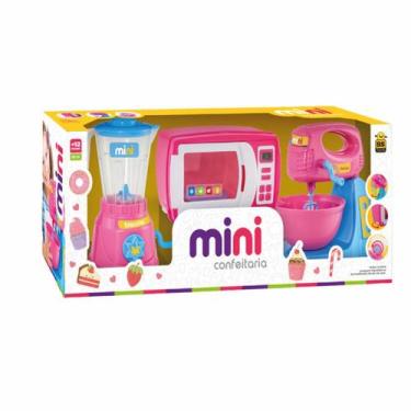 Imagem de Brinquedo Cozinha Infantil BS Toys Fogão Confeitaria, Mini cozinha