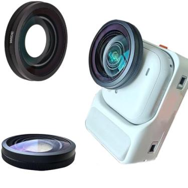 Imagem de Coyktonty Lente grande-angular para Insta360 GO Ultra, vidro óptico HD com revestimento de 2 camadas, visão ultra-ampla de 185°, leve, resistente a arranhões