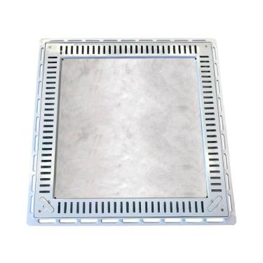 Imagem de Tampa Casa Máquina Piscina Rebaixada Simples Grelha 80x80 B2