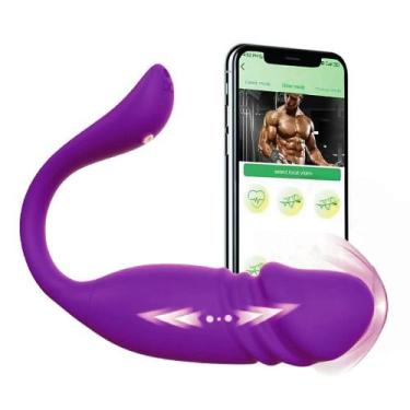 Imagem de Vibrador Lash Maximus Via APP com Vai e Vem Recarregável - 9 Modos de 