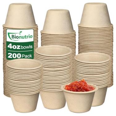 Imagem de Bionutrio Tigelas pequenas descartáveis de 113 g, pacote com 200 tigelas de papel pequenas