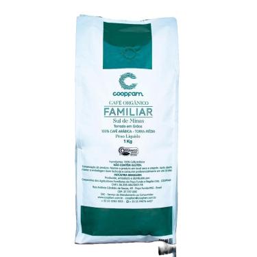 Imagem de Café Familiar Orgânico Torrado Em Grãos Coopfam 1Kg