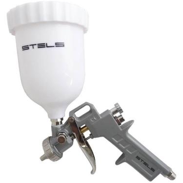 Imagem de Aplicador De Pintura Com Tanque Alto - 5731455 - Stels Pistola De Pintura Com Tanque Alto - 5731455 - Stels