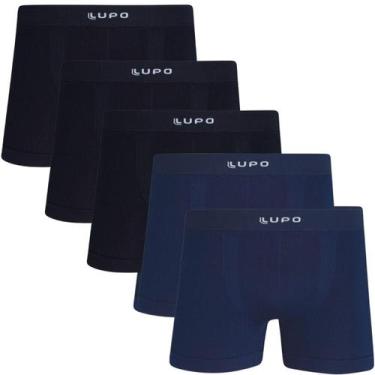 Imagem de Kit 5 Cueca Boxer Masculina Micromodal Lupo Original, Sortido 7, M