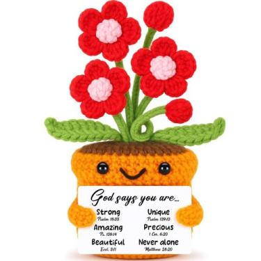 Imagem de Planta Artificial Agantree Arte Hecha a Mano Flores de Crochet Cristia