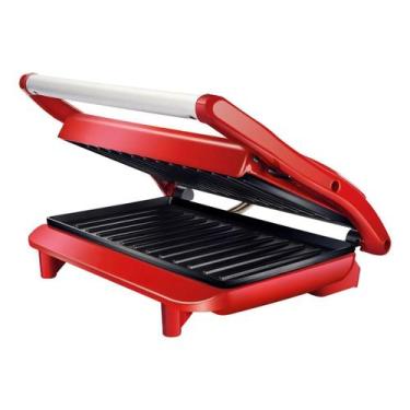 Imagem de Grill E Sanduicheira Panini Pgr155 Antiaderente Lenoxx Cor Vermelho, 2